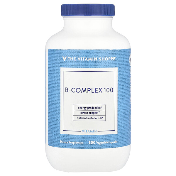 B-Complex 100, 300 Vegetable Capsules (Растительные капсулы) The Vitamin Shoppe