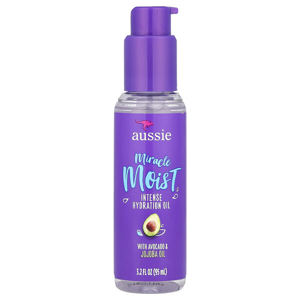 Miracle Moist, Intense Hydration Oil with Avocado & Jojoba Oil, 3.2 fl oz (95 ml) Aussie