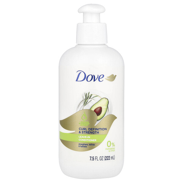 Curl Definition & Strength Leave-In Conditioner, For Curly & Wavy Hair, 7.5 fl oz (222 ml) Dove