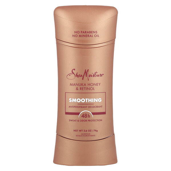 Antiperspirant Deodorant, Smoothing, Manuka Honey & Retinol , 2.6 oz (74 g) SheaMoisture