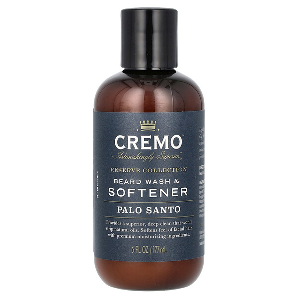 Reserve Collection, Beard Wash & Softener, Palo Santo, 6 fl oz (177 ml) Cremo