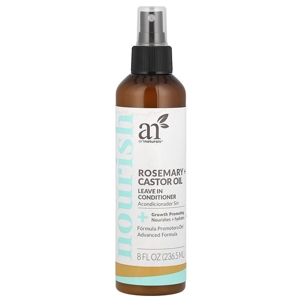 Leave in Conditioner, Rosemary + Castor Oil, 8 fl oz (236.5 ml) Artnaturals