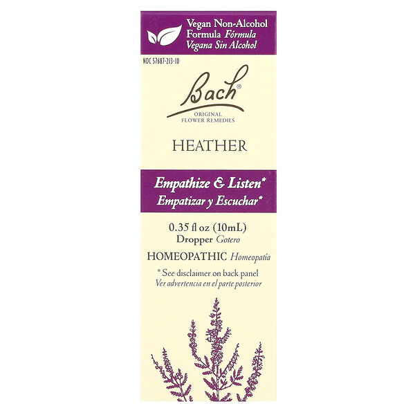 Original Flower Remedies, Heather, 0.35 fl oz (Жидкие унции) (10 ml) Bach