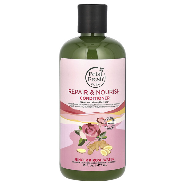 Pure, Repair & Nourish Conditioner, Ginger & Rose Water, 16 fl oz (475 ml) Petal Fresh