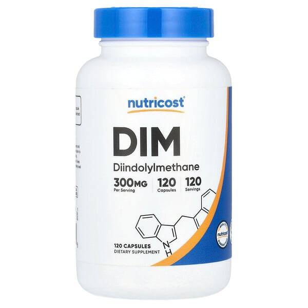 DIM , 300 mg, 120 Capsules (Капсулы) Nutricost