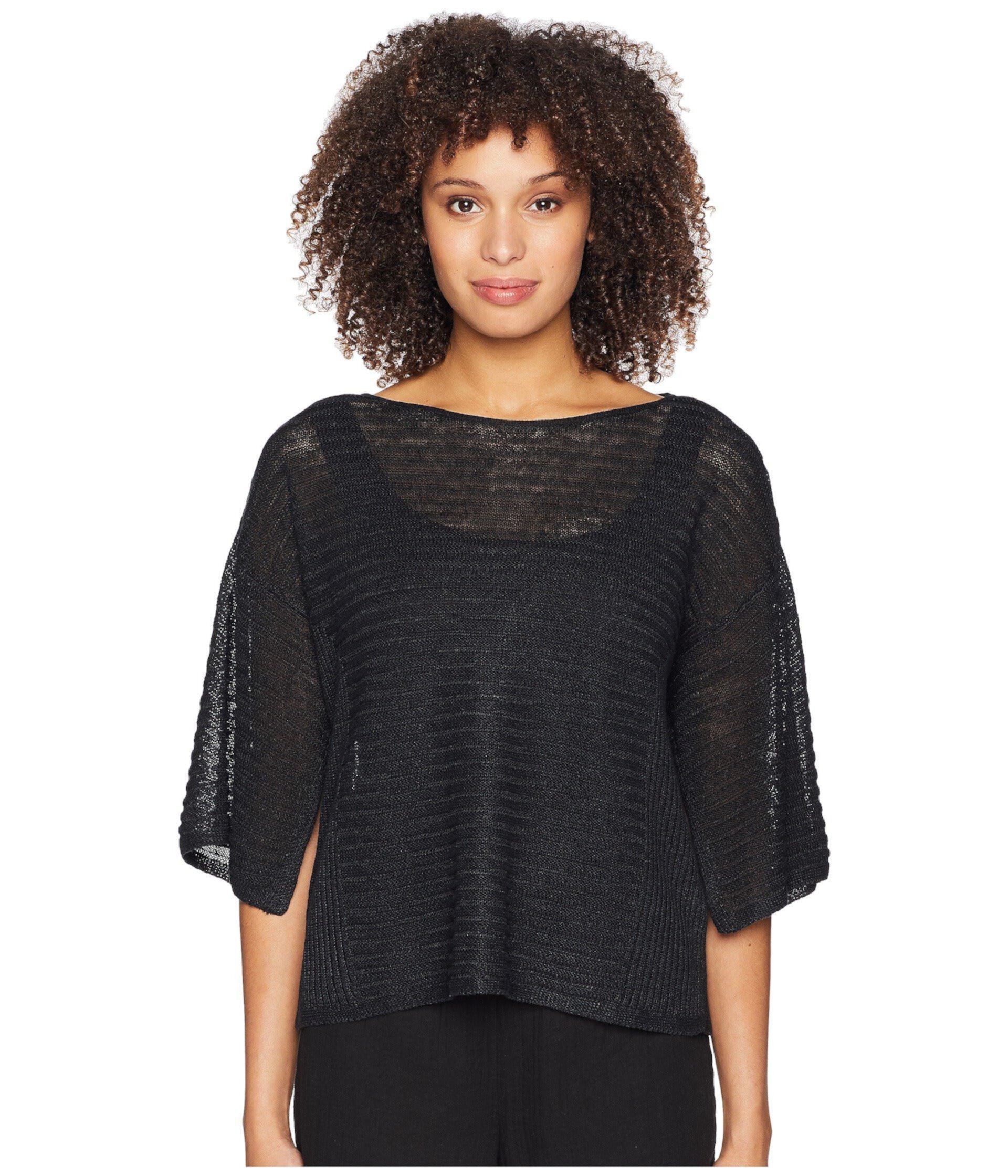 Bateau Neck Top Eileen Fisher