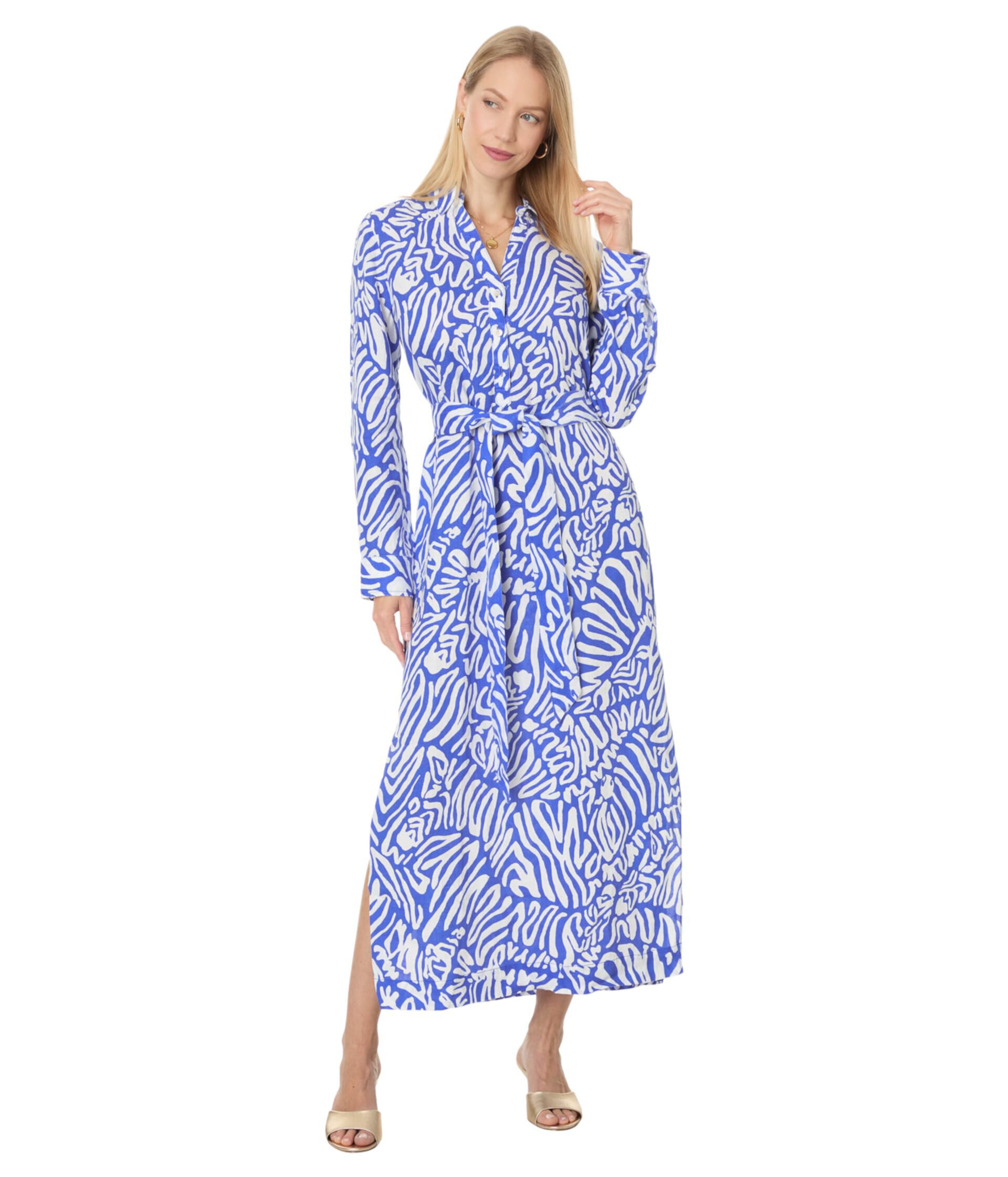 Женское Платье Lilly Pulitzer Millicent Linen Maxi Lilly Pulitzer