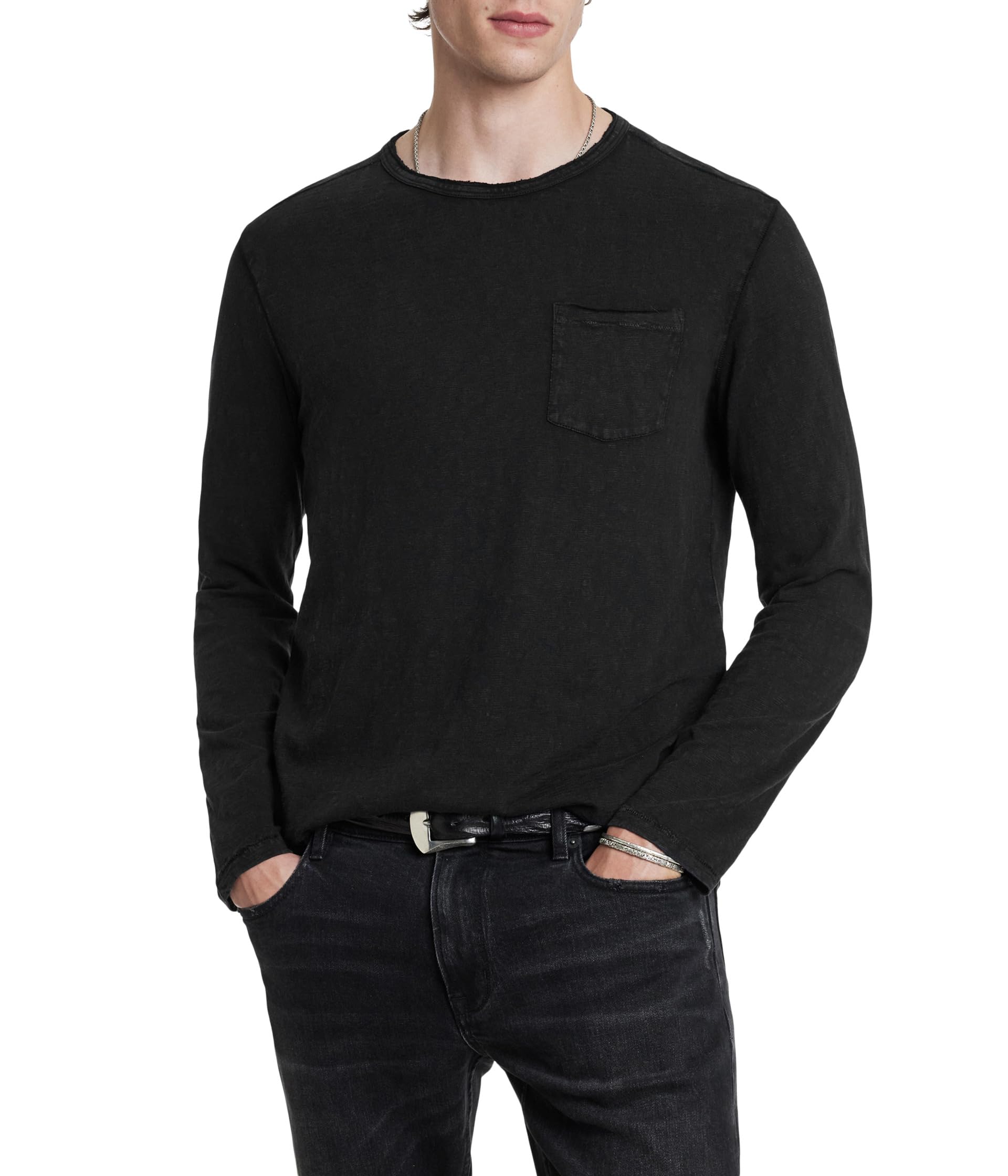 Мужская Футболка John Varvatos Sid Long Sleeve Tee K6393W24 John Varvatos