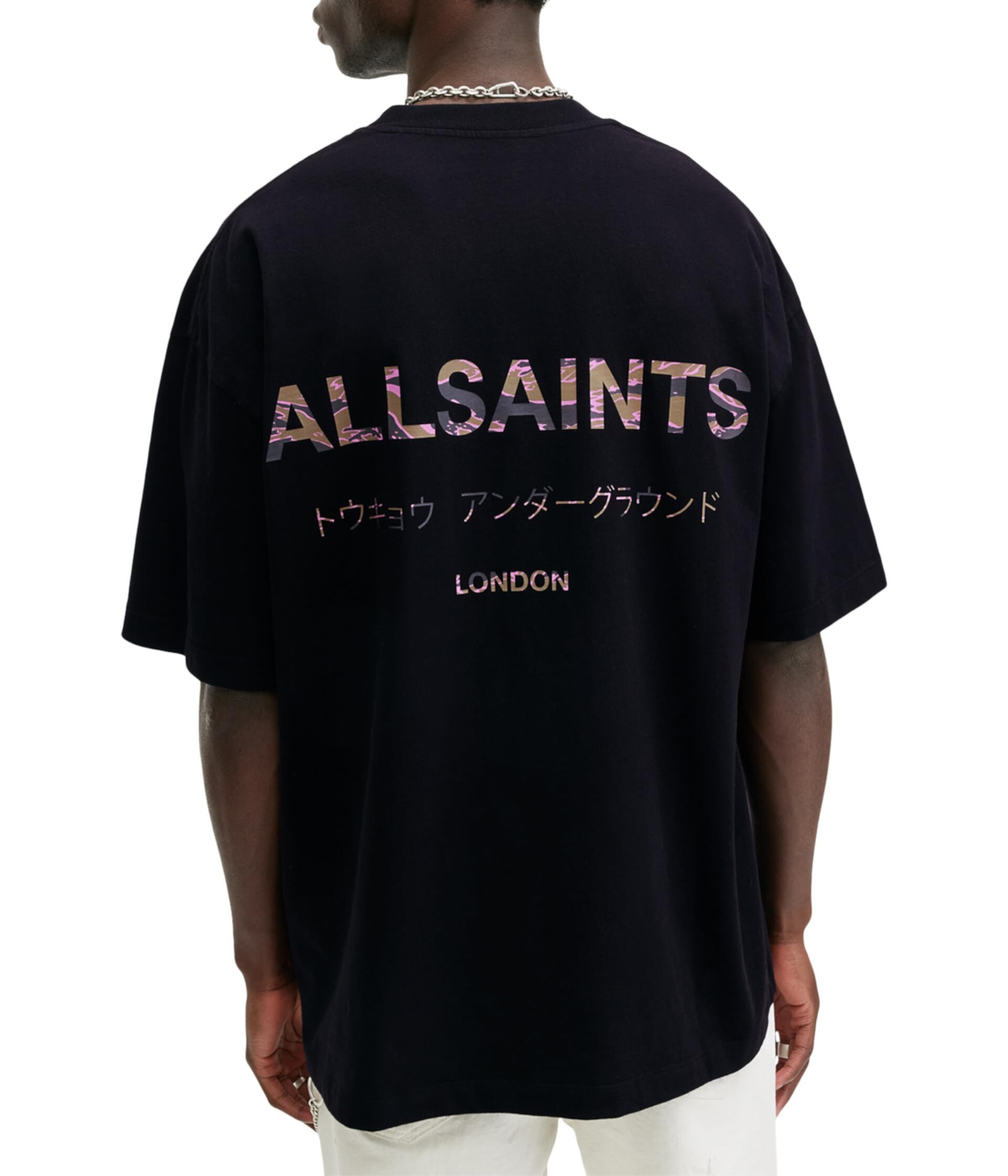 Мужская Футболка AllSaints Underground Camo Short Sleeve AllSaints