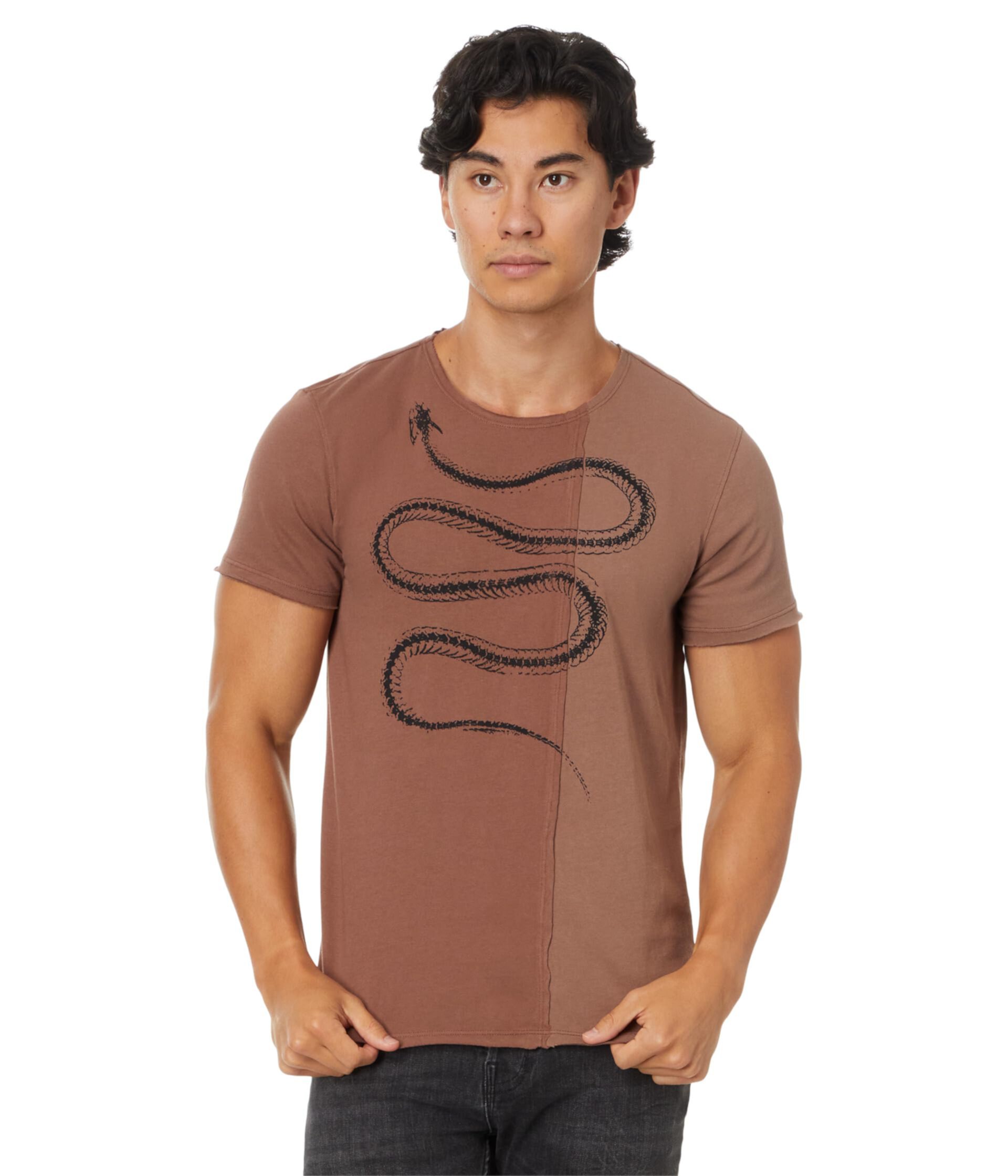 Мужская Футболка John Varvatos Snake Bones Tee KG6731W24 John Varvatos