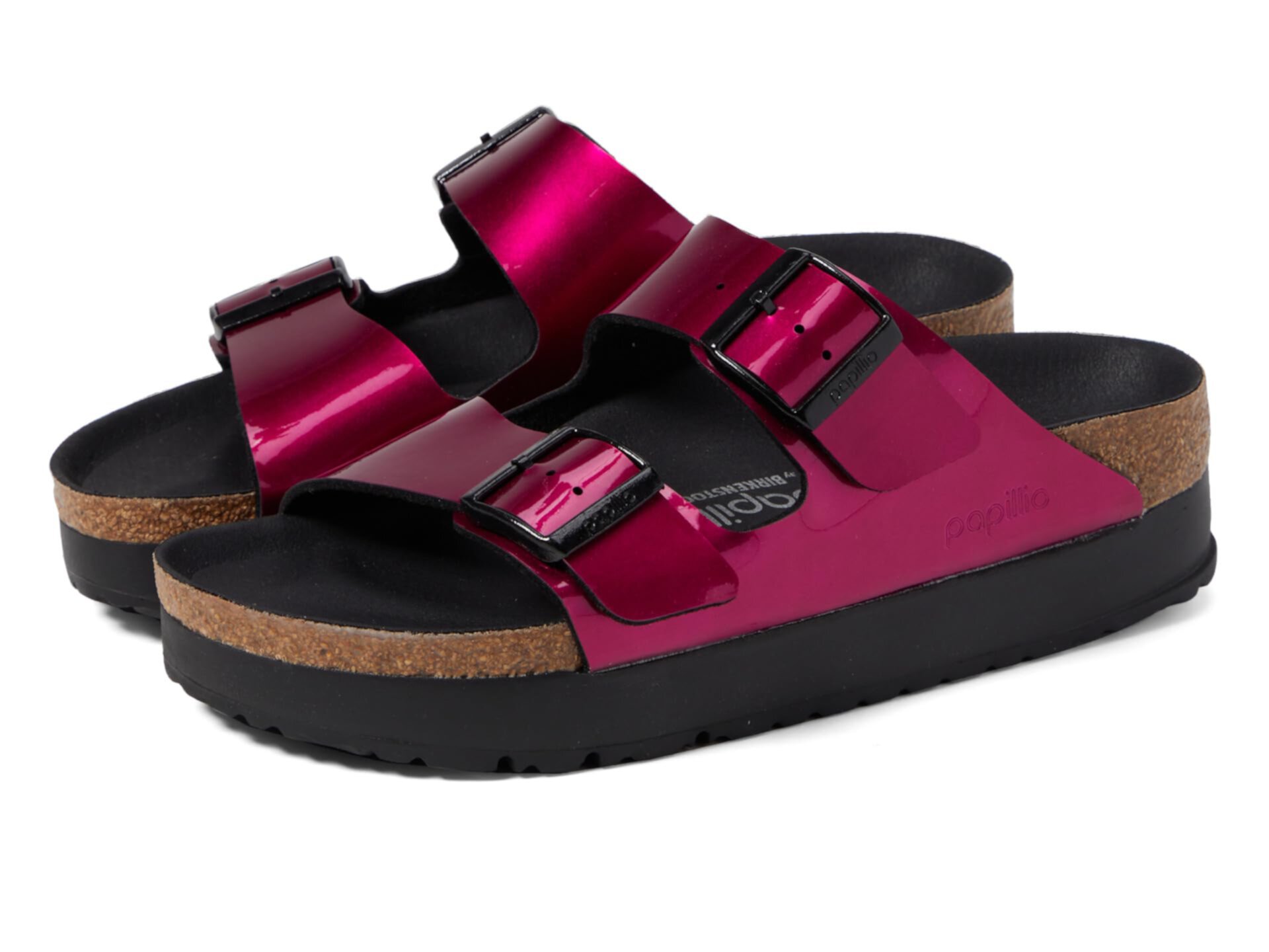 Женские Сандалии на плоской подошве Birkenstock Papillio Arizona - Металлик Birkenstock