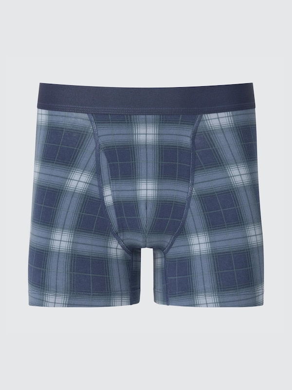 Мужские Боксеры Uniqlo Cotton Boxer Briefs | Checked Uniqlo