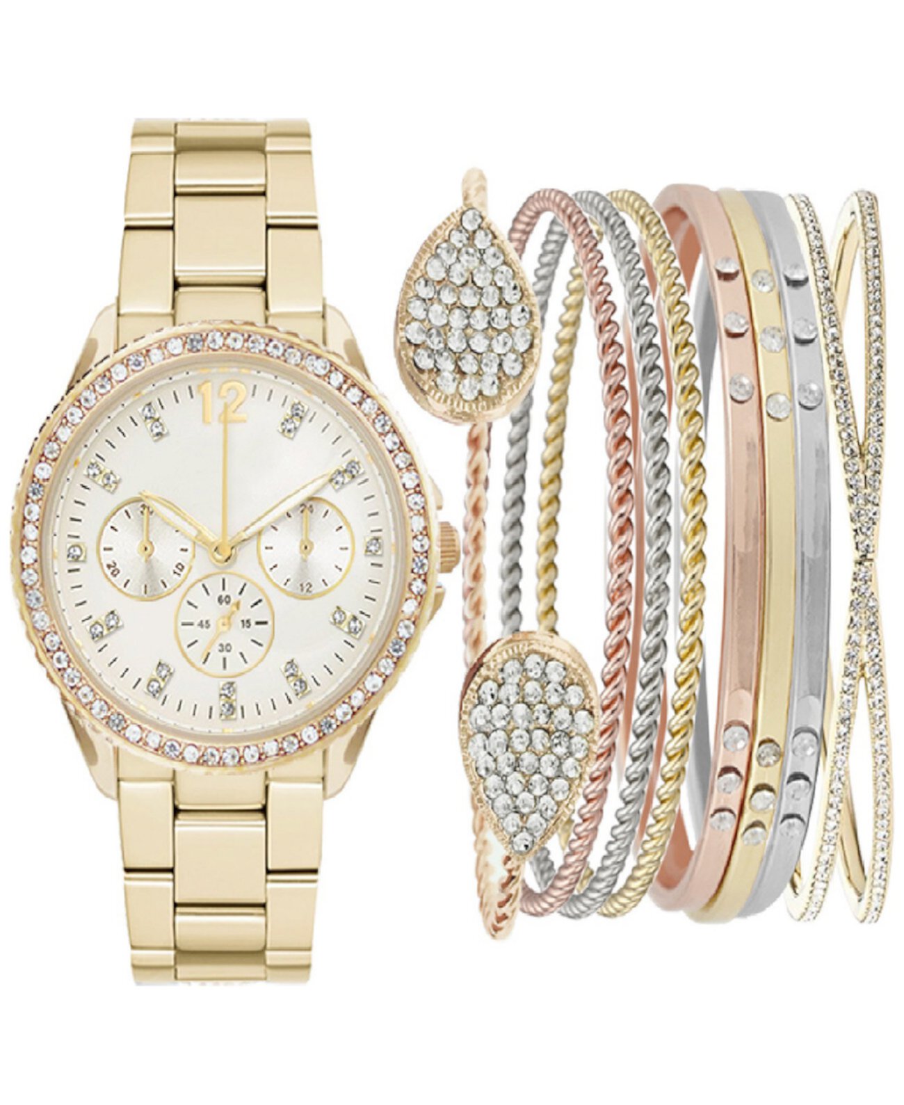 Смарт часы Jessica Carlyle Women's Bracelet Watch 34mm Gift Set Jessica Carlyle