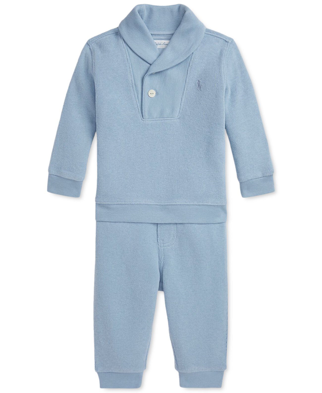 Детский Комплект Одежды Polo Ralph Lauren Baby Cotton Shawl-Collar Sweater & Pant Set Polo Ralph Lauren