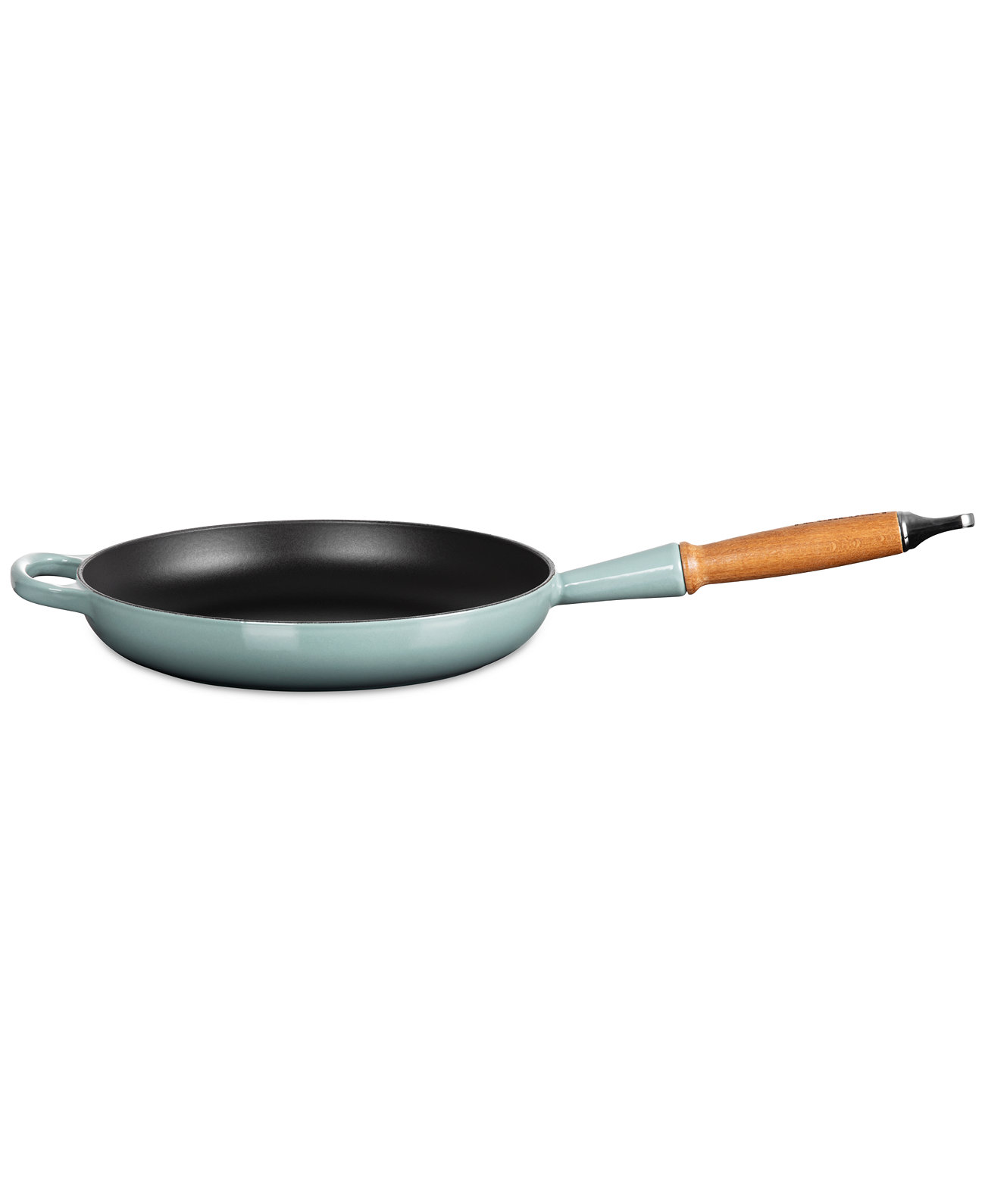 Enameled Cast Iron Alpine Wood Handle 2.25-Qt. Frypan - Sea Salt Le Creuset