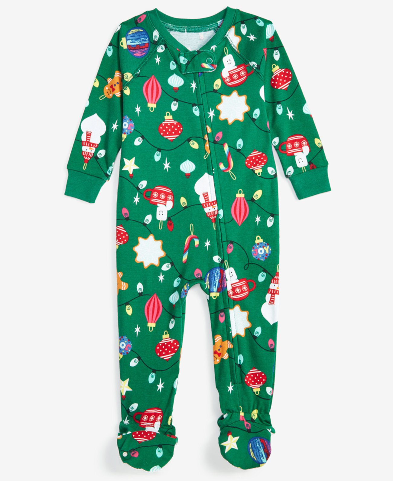 Детские пижамы Holiday Lane Baby Cotton Snug-Fit Ornament Toss Footed Pajamas Holiday Lane