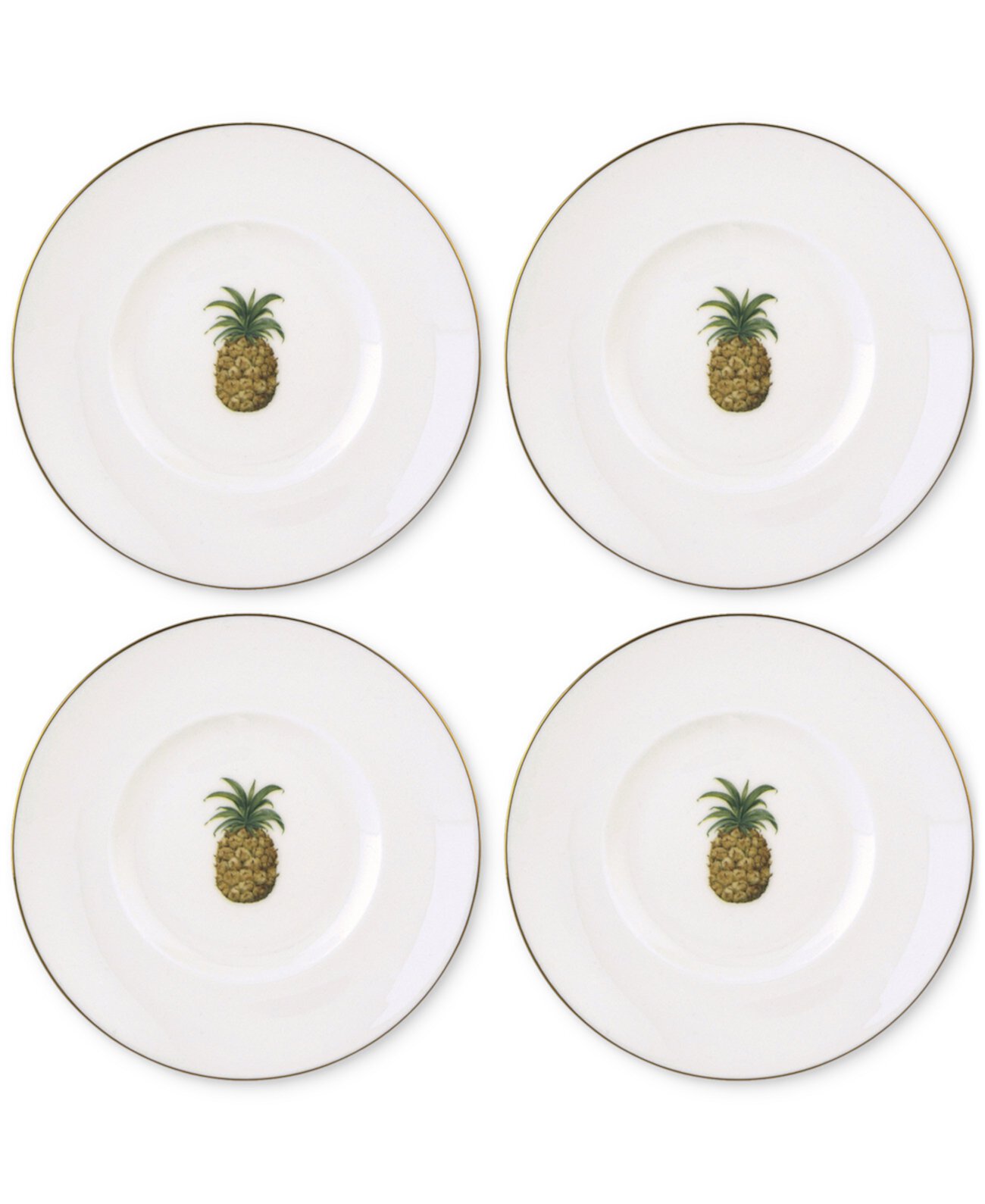 British Colonial Dessert Plates, Set of 4 Lenox