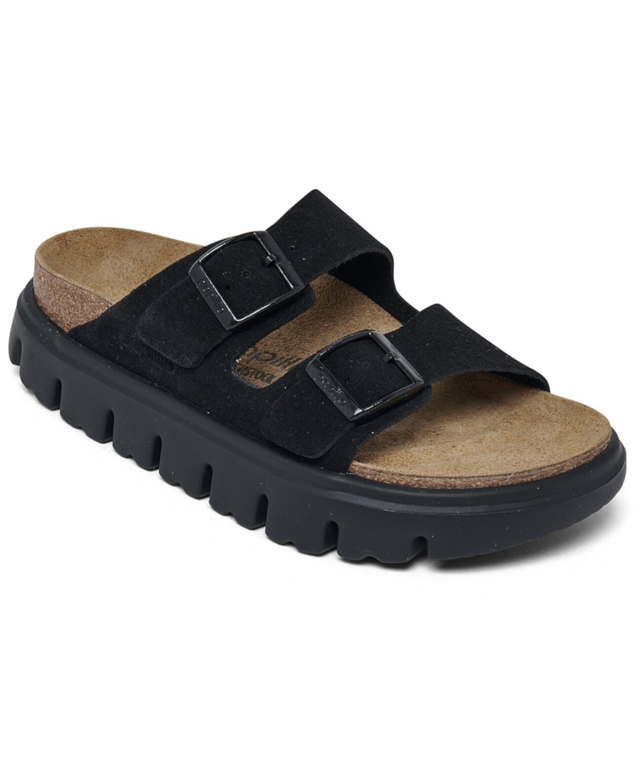 Женские Сандалии на плоской подошве Birkenstock Arizona Платформенные из замши Birkenstock