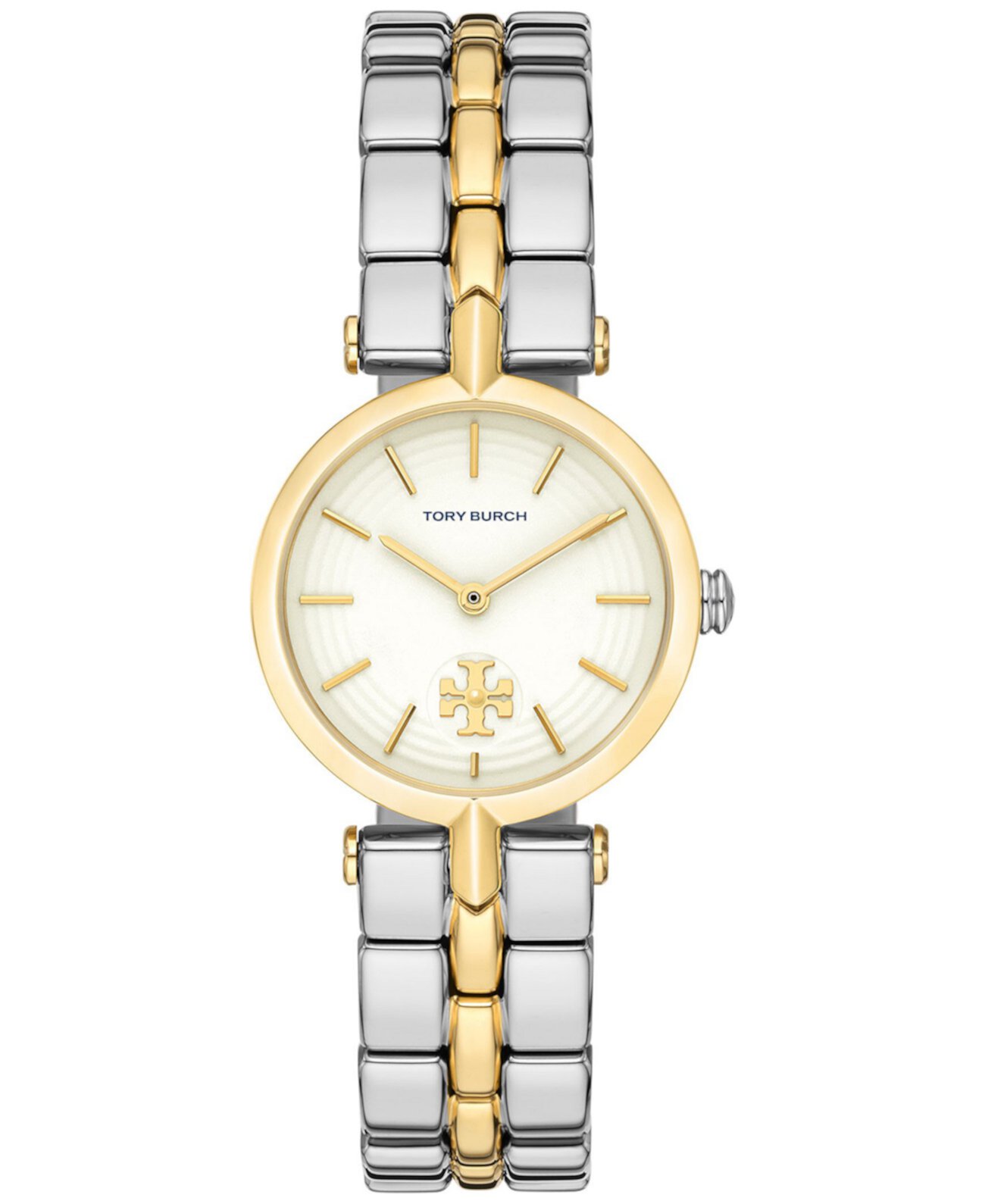 Смарт часы Tory Burch Kira с браслетом из нержавеющей стали в два цвета, 30mm Tory Burch