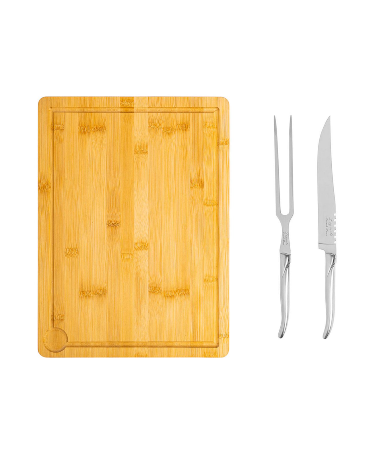 Laguiole 2 Piece Carving with Wood Cutting Board French Home