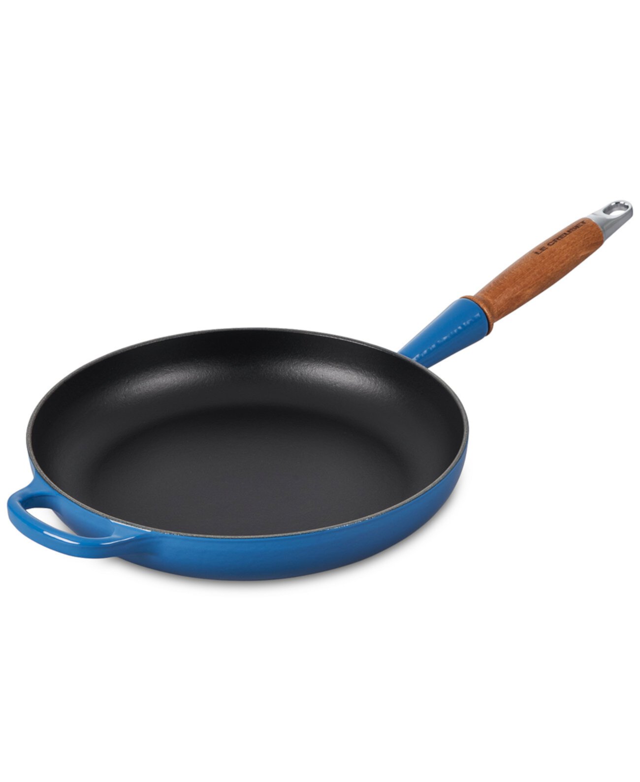 Enameled Cast Iron Alpine Wood Handle 2.25-Qt. Fry Pan - Marseille Le Creuset