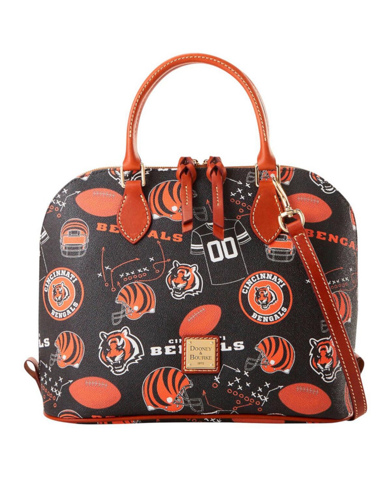 Сумка сэтчел Dooney & Bourke Cincinnati Bengals Game Day Zip Dooney & Bourke