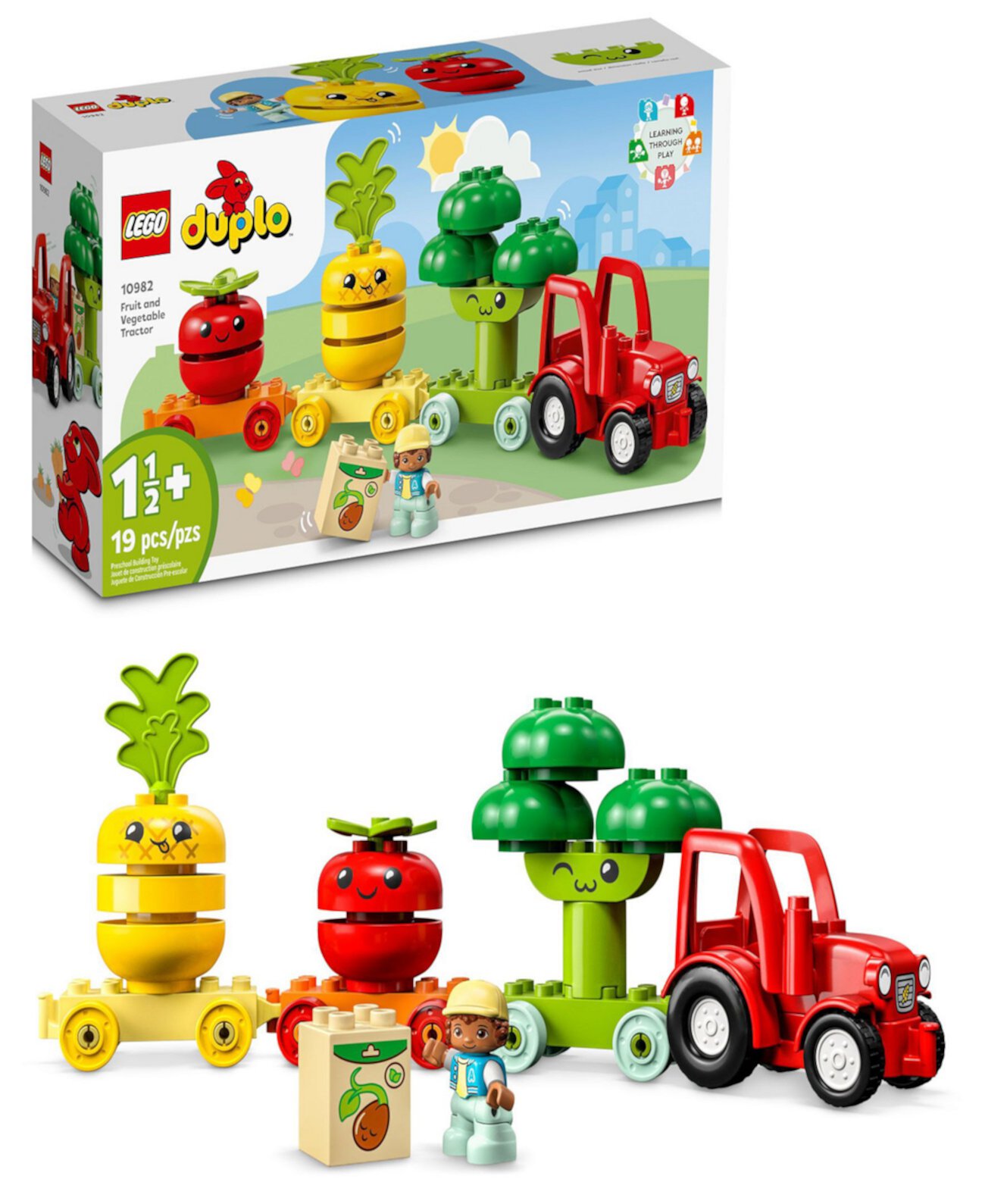 Игрушка для обучения Lego DUPLO 10982 Мой первый трактор с фруктами и овощами Lego