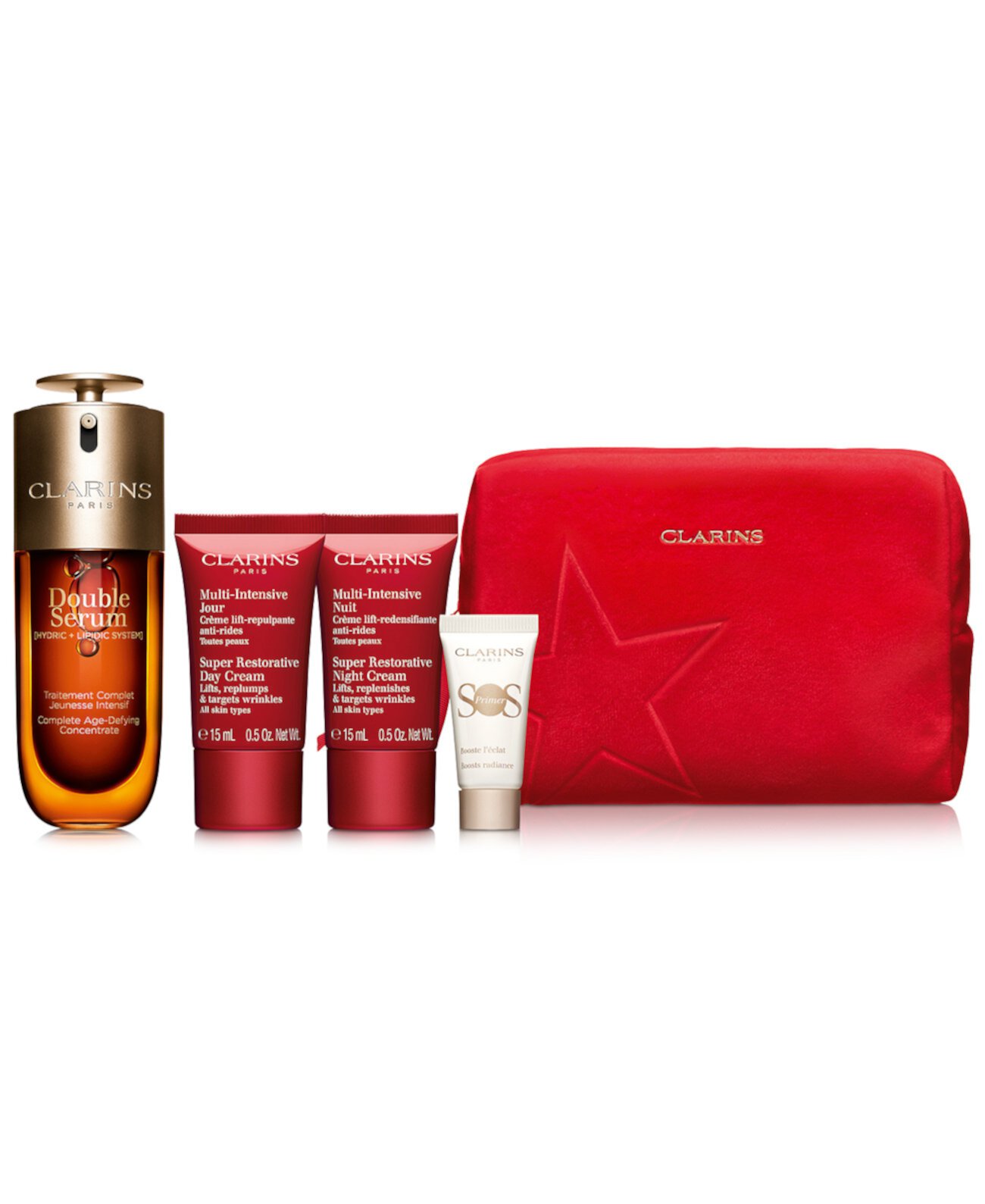 5-Pc. Limited-Edition Double Serum & Super Restorative Skincare Set Clarins