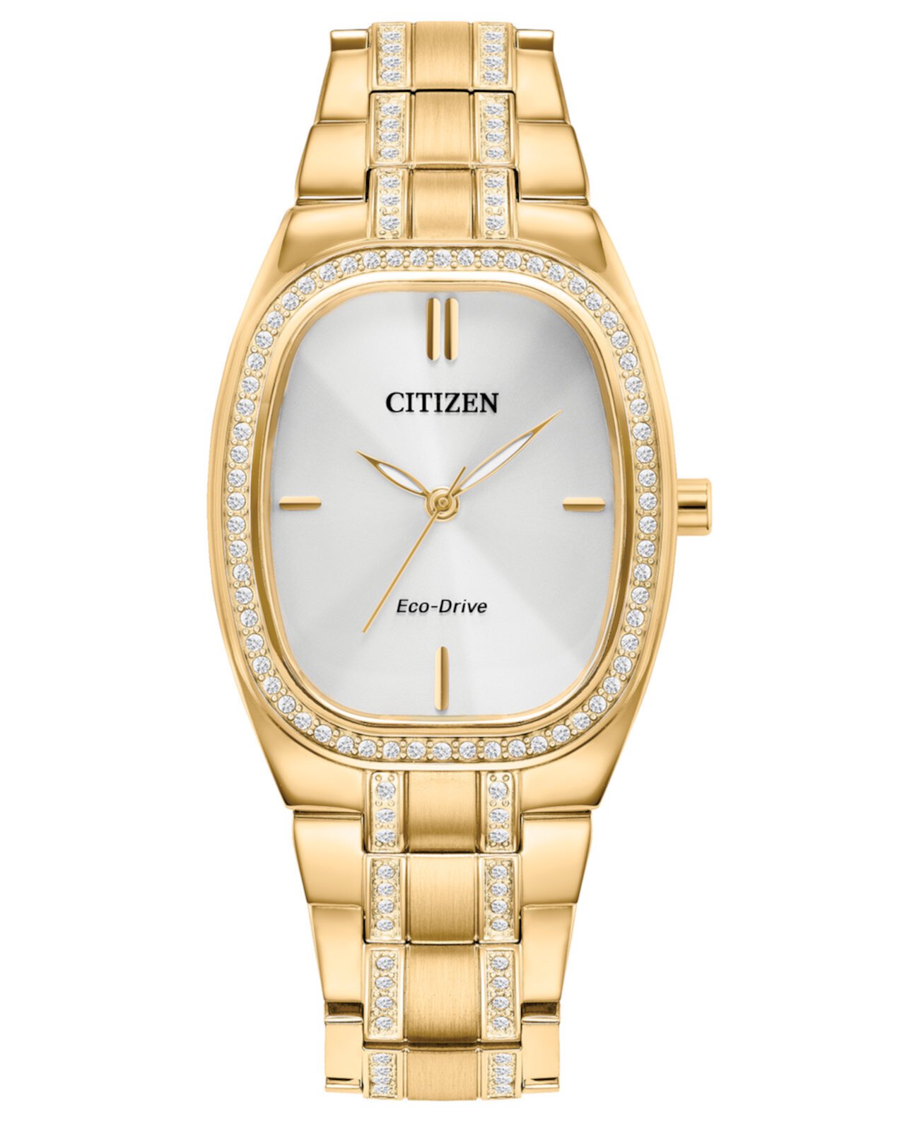 Смарт часы Citizen Eco-Drive с браслетом из нержавеющей стали золотистого цвета 28мм Citizen