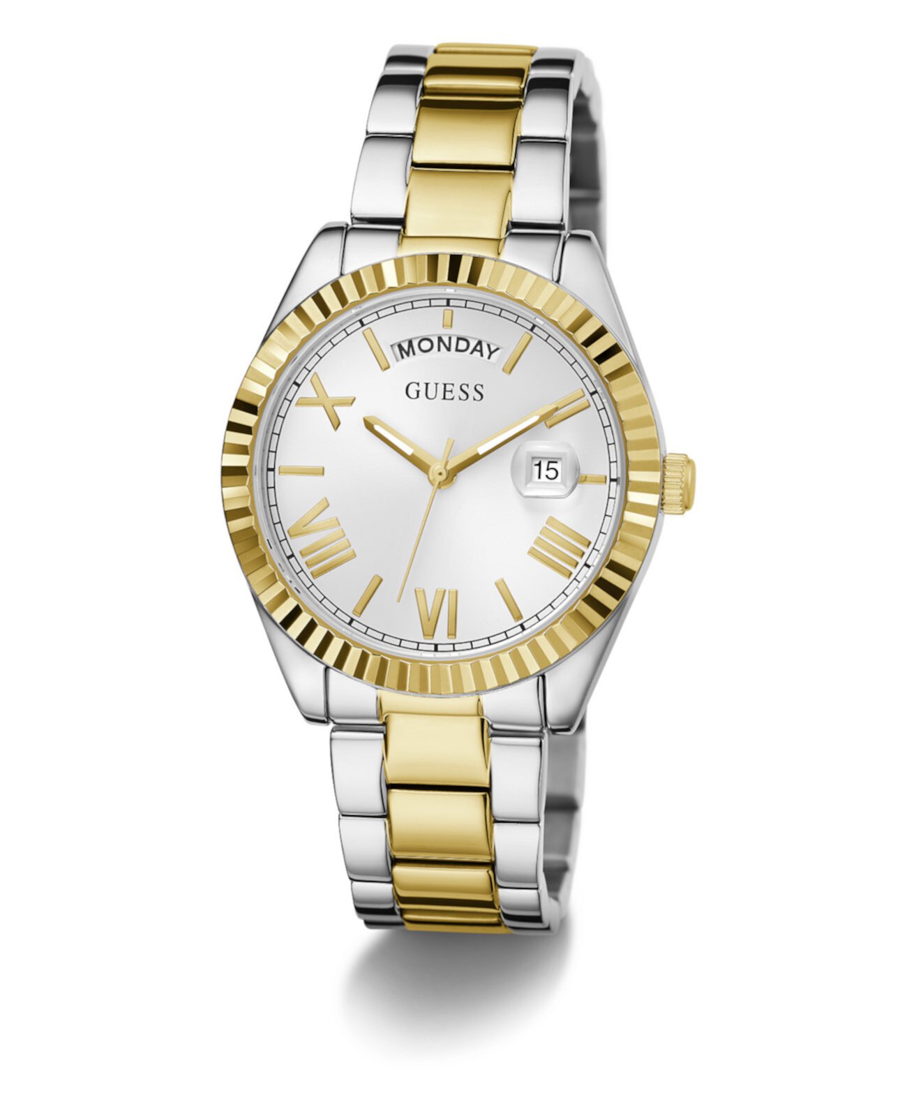 Смарт часы GUESS Women's Day/Date Two-Tone Steel, 36mm Guess