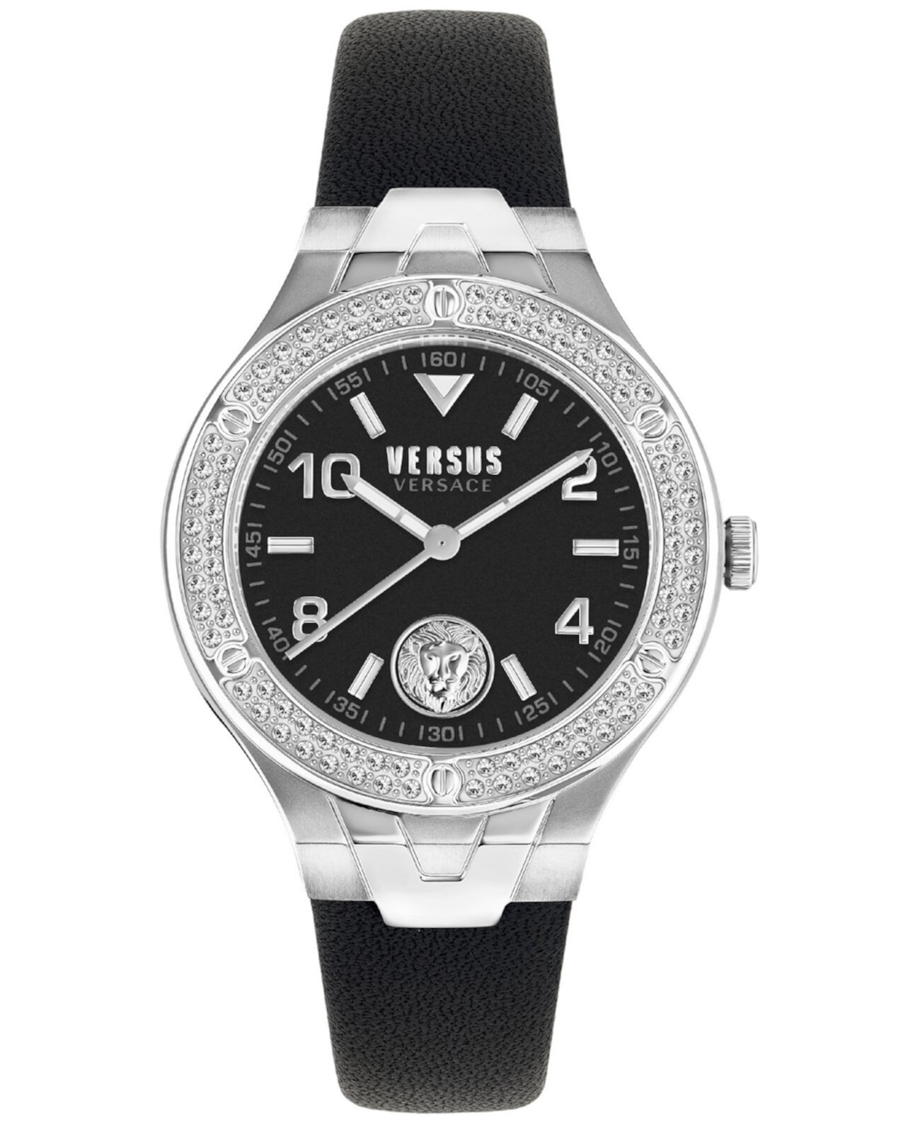 Смарт часы Versus Versace Vittoria 38мм с черным кожаным ремешком Versus Versace