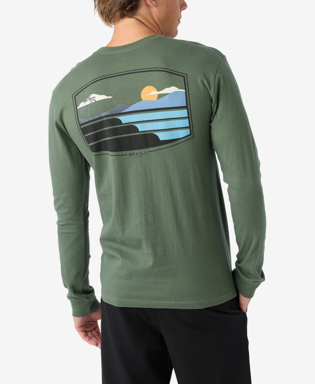 Мужская Футболка O'Neill Stacked Long Sleeve Graphic O'Neill