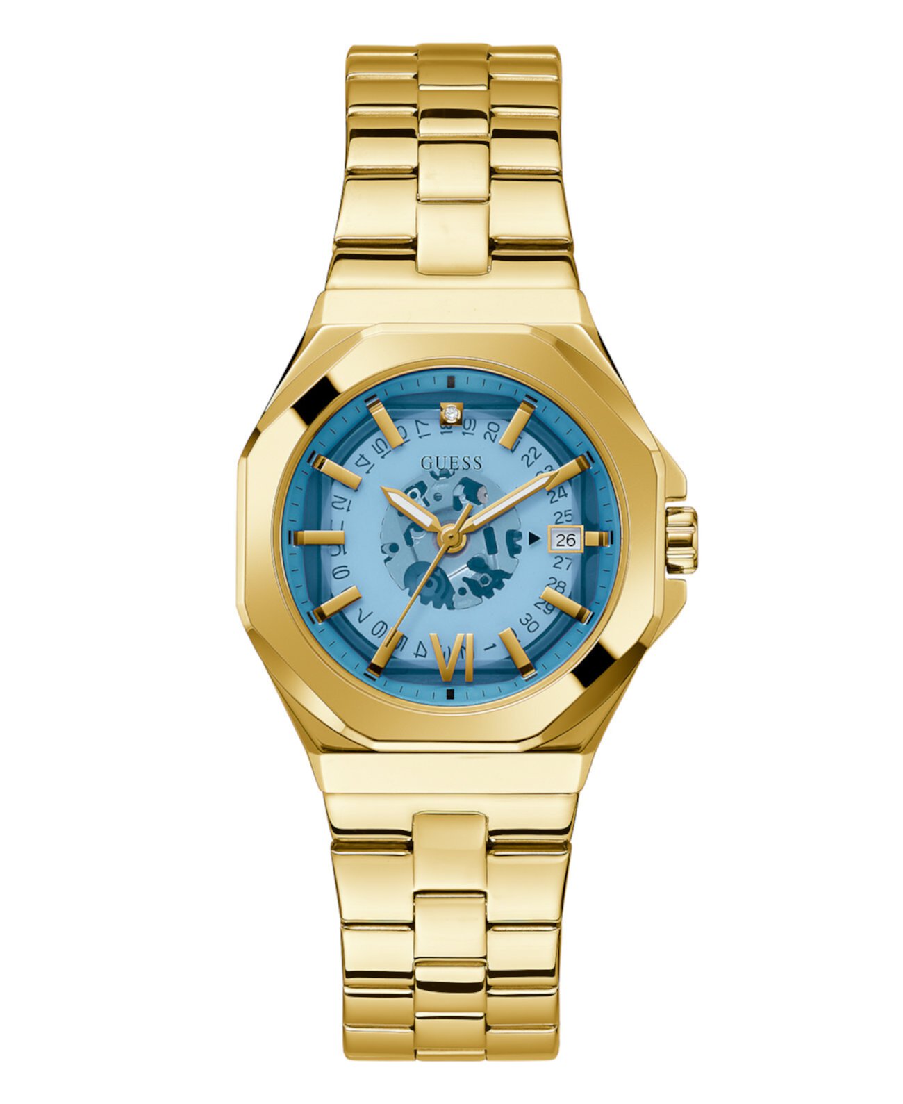 Смарт часы GUESS Women's Date Quartz Gold-Tone Stainless Steel 34mm Guess