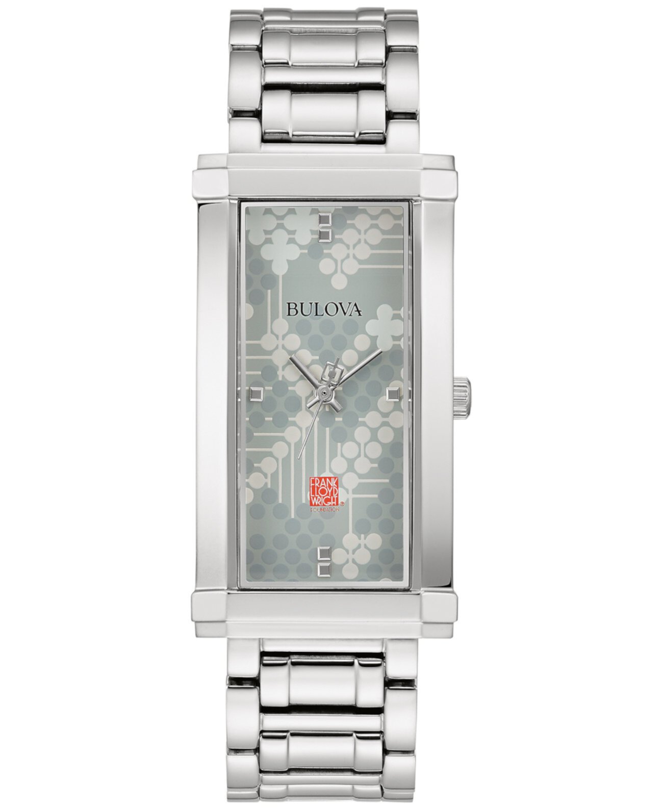 Смарт часы Bulova "Pattern #106" с браслетом из нержавеющей стали 25x45мм Bulova