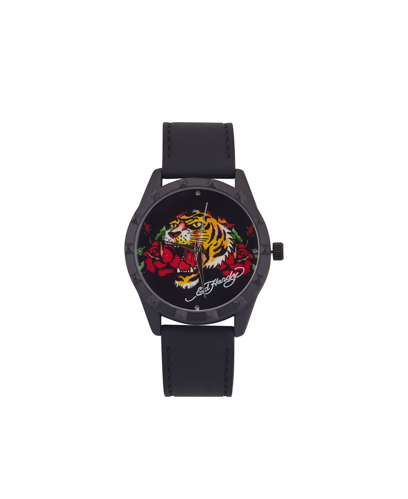 Смарт часы Ed Hardy Женские кварцевые черные силиконовые 40mm Ed Hardy