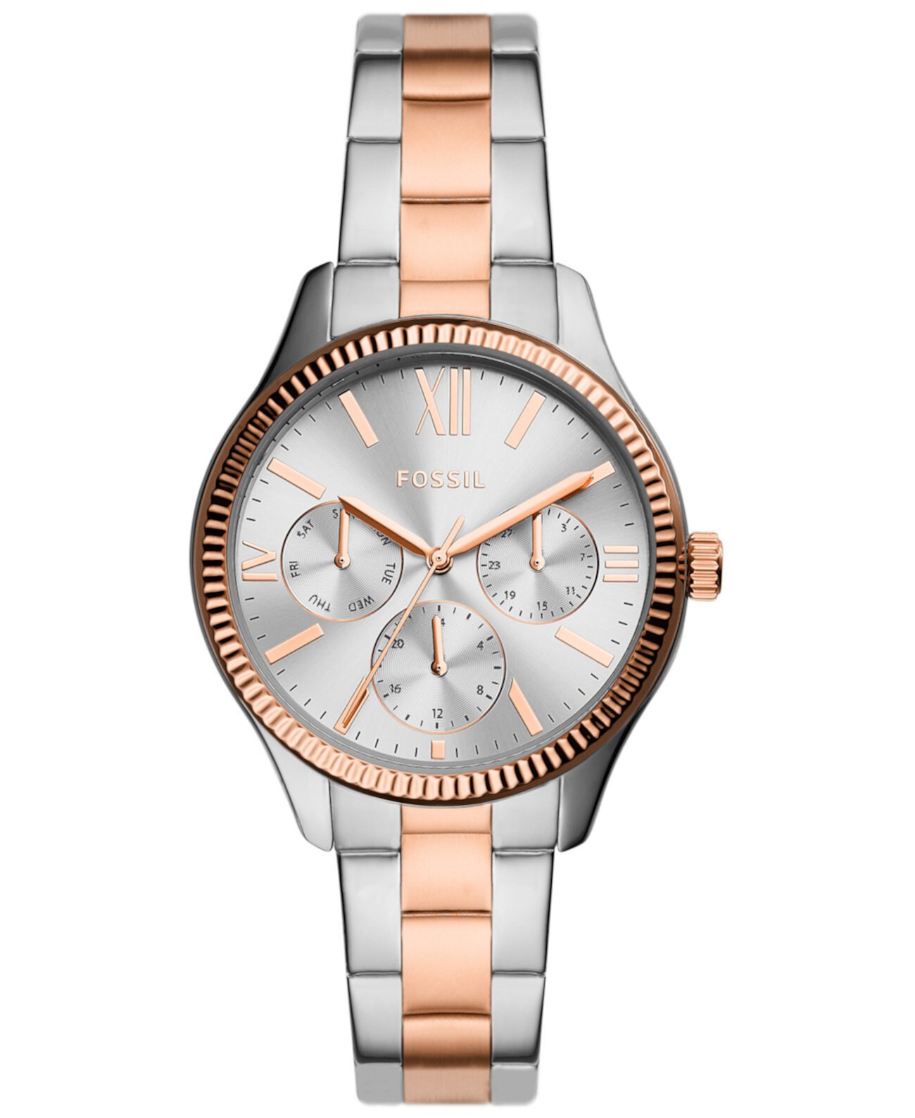 Смарт часы Fossil Women's Rye Multifunction Silver-Tone Alloy, 36mm Fossil