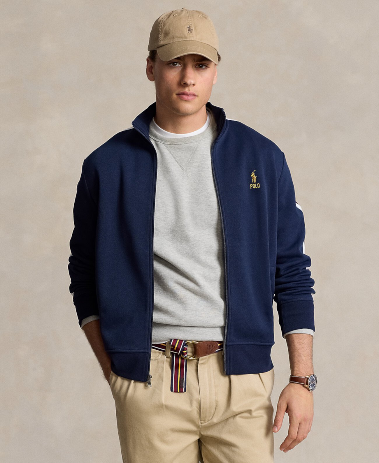 Мужская Бомбер Polo Ralph Lauren Double-Knit Polo Ralph Lauren