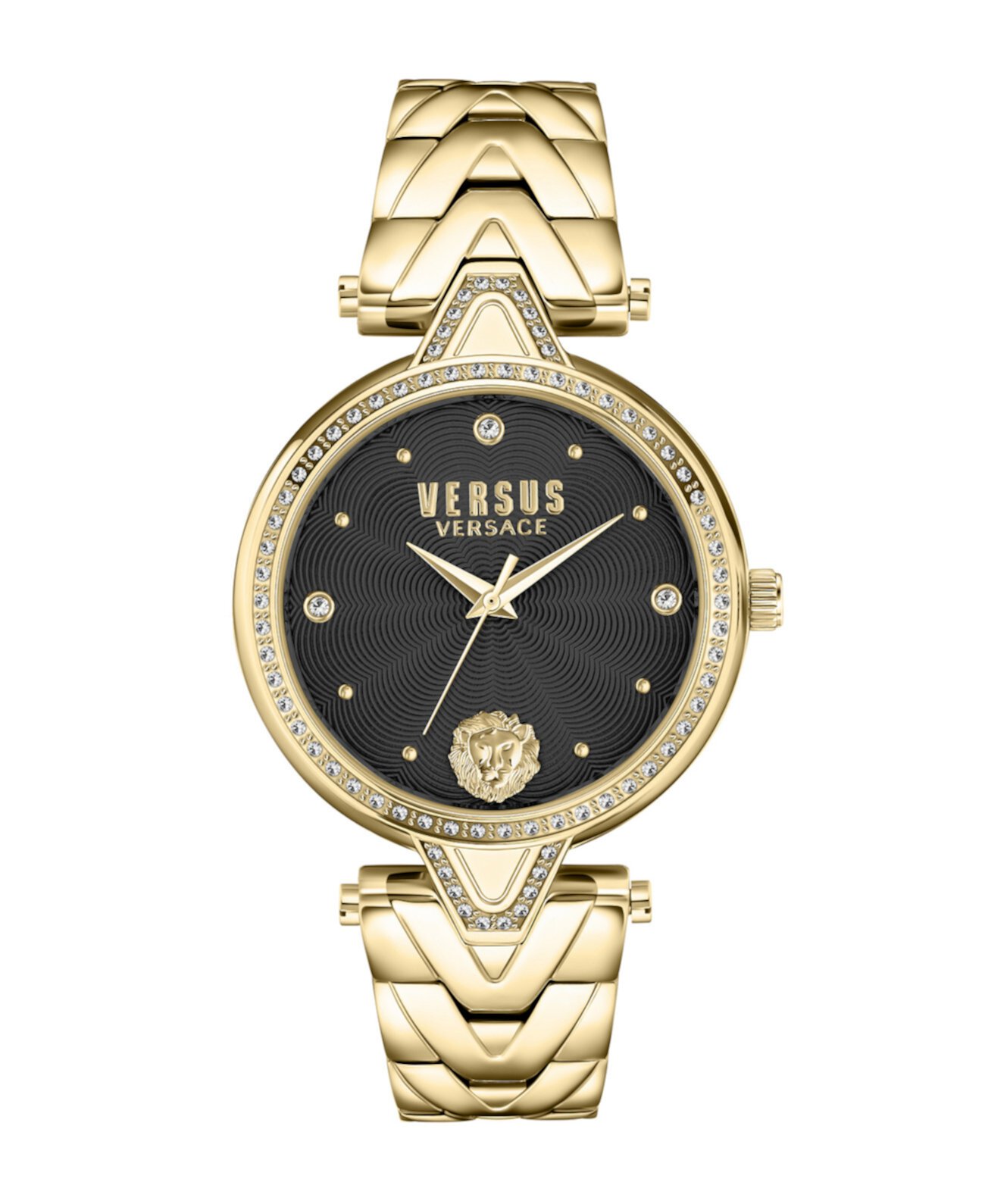 Смарт часы Versus Versace Женские V Versus Crystal IP Желтое золото Нержавеющая сталь 34MM Versus Versace