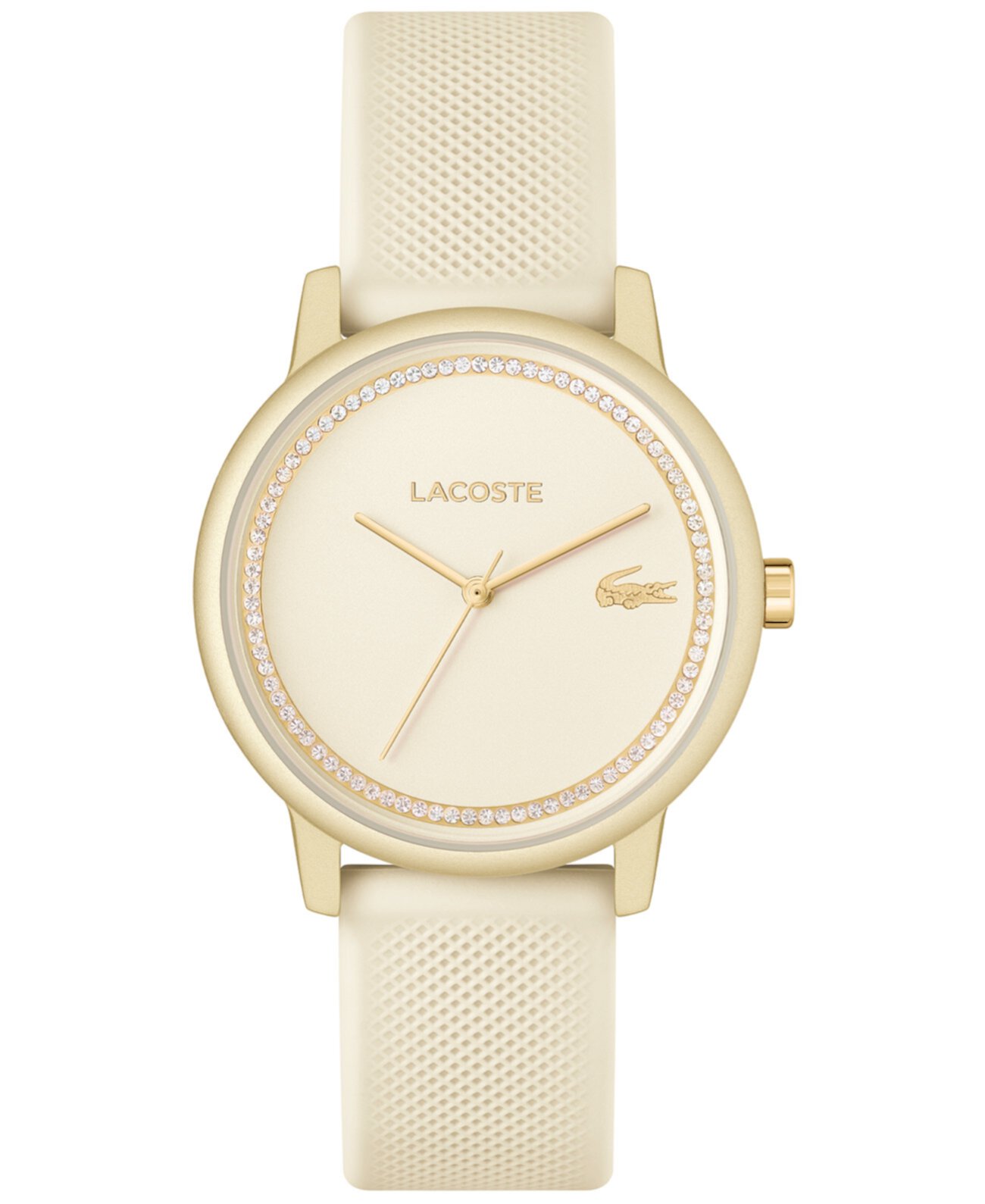 Смарт часы Lacoste L 12.12 Go с силиконовым ремешком шампань, 36mm Lacoste