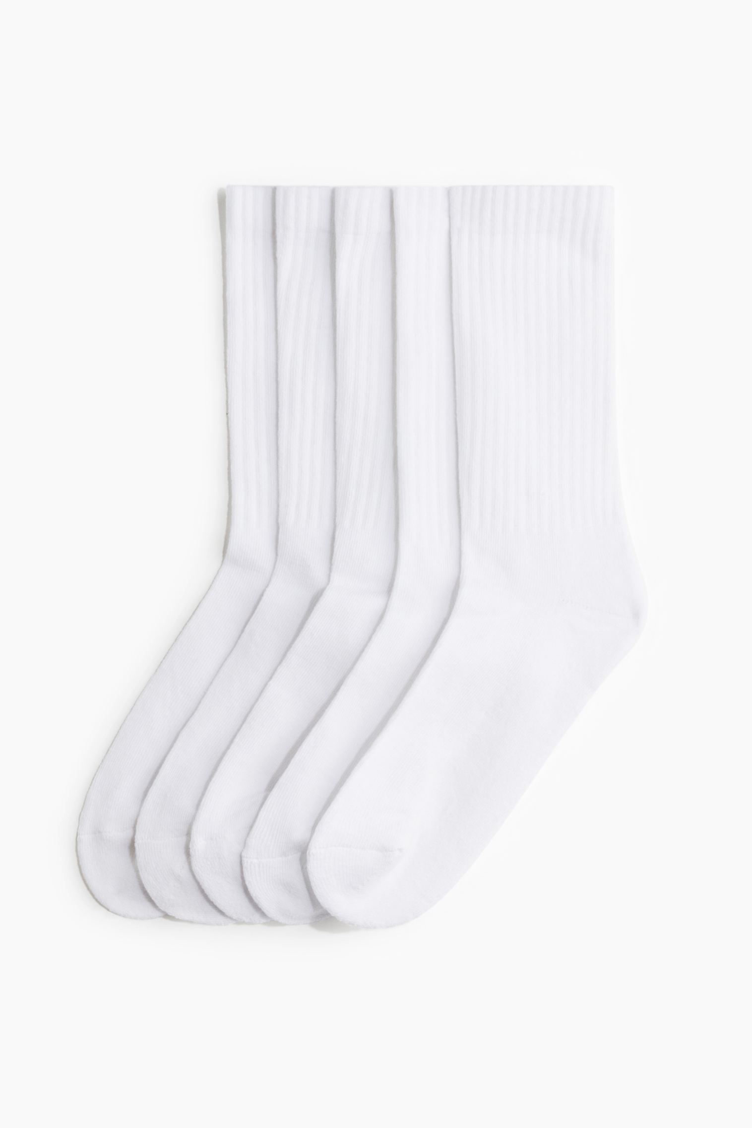 Женские Носки H&M 5-pack Ribbed Socks H&M