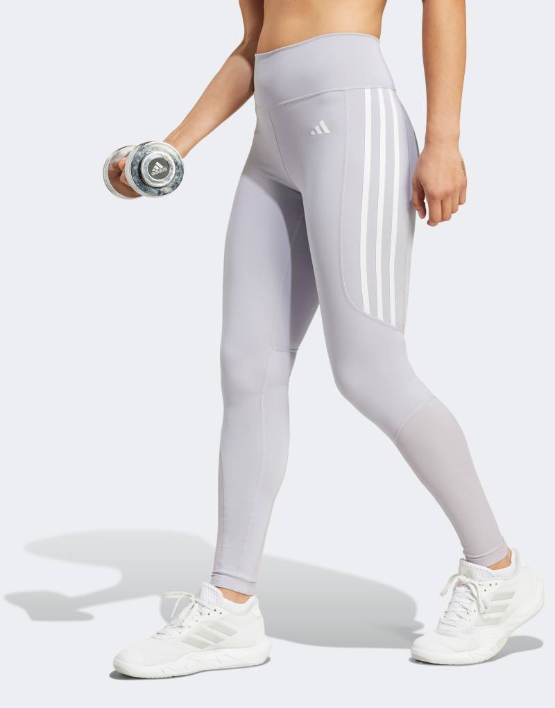 Женские Леггинсы Adidas Performance Mat Mix серые Adidas