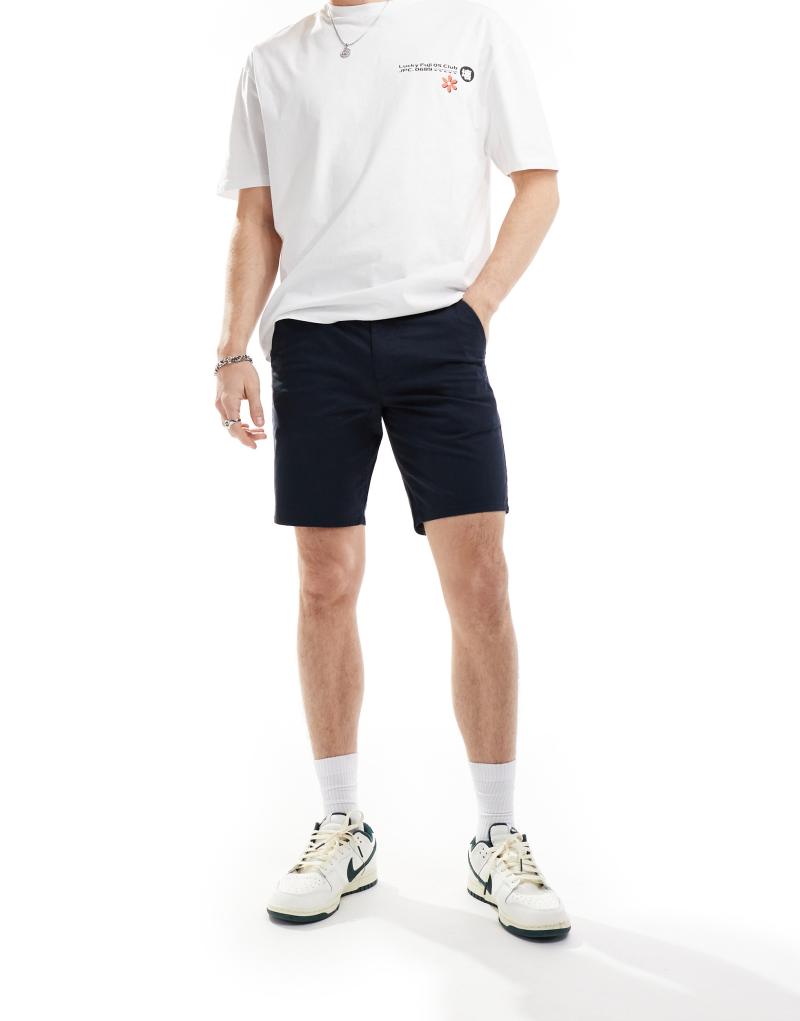 Farah Hawk chino short in navy Farah