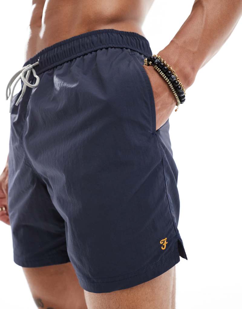 Farah swim shorts in navy Farah