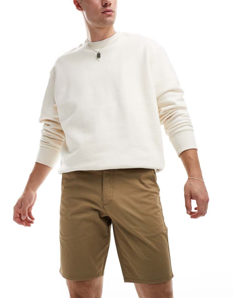 Farah hawk chino shorts in beige Farah