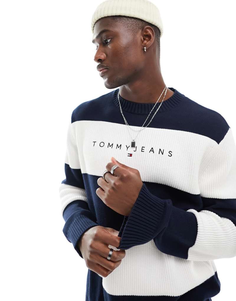 Мужской Свитер Tommy Jeans Regular Linear Stripe Tommy Jeans