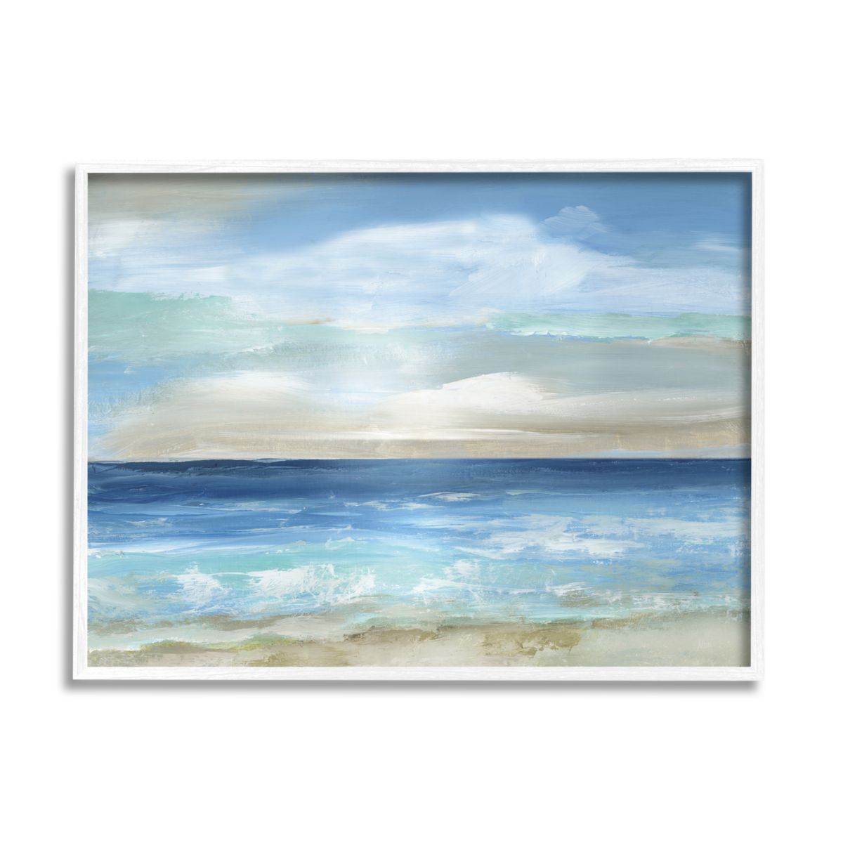 Stupell Home Decor Crashing Ocean Ripples Scenery Framed Wall Art Stupell Home Decor