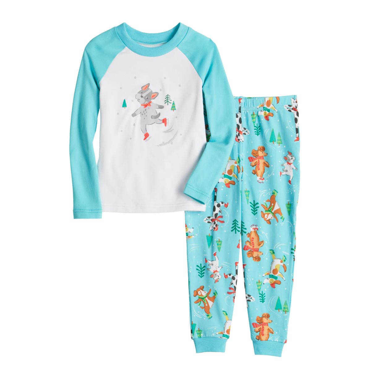 Детские Пижамы Jammies For Your Families Комплект с Собачьей Темой Jammies For Your Families