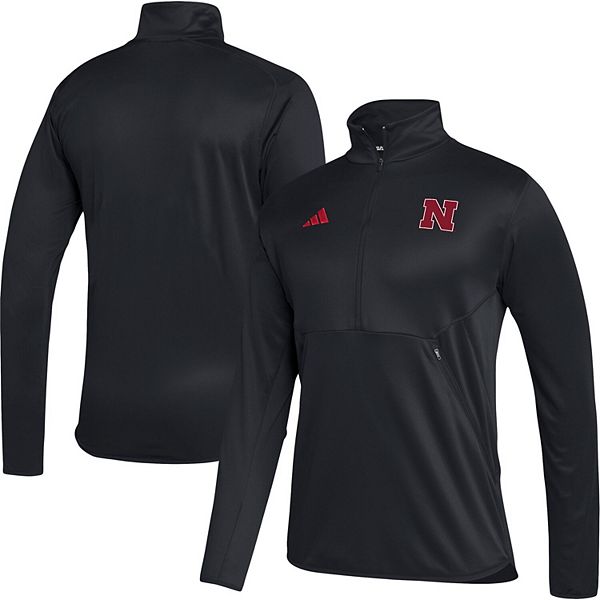 Мужская футболка с 1/2-молнией adidas Nebraska Huskers 2023 с технологией AEROREADY Adidas