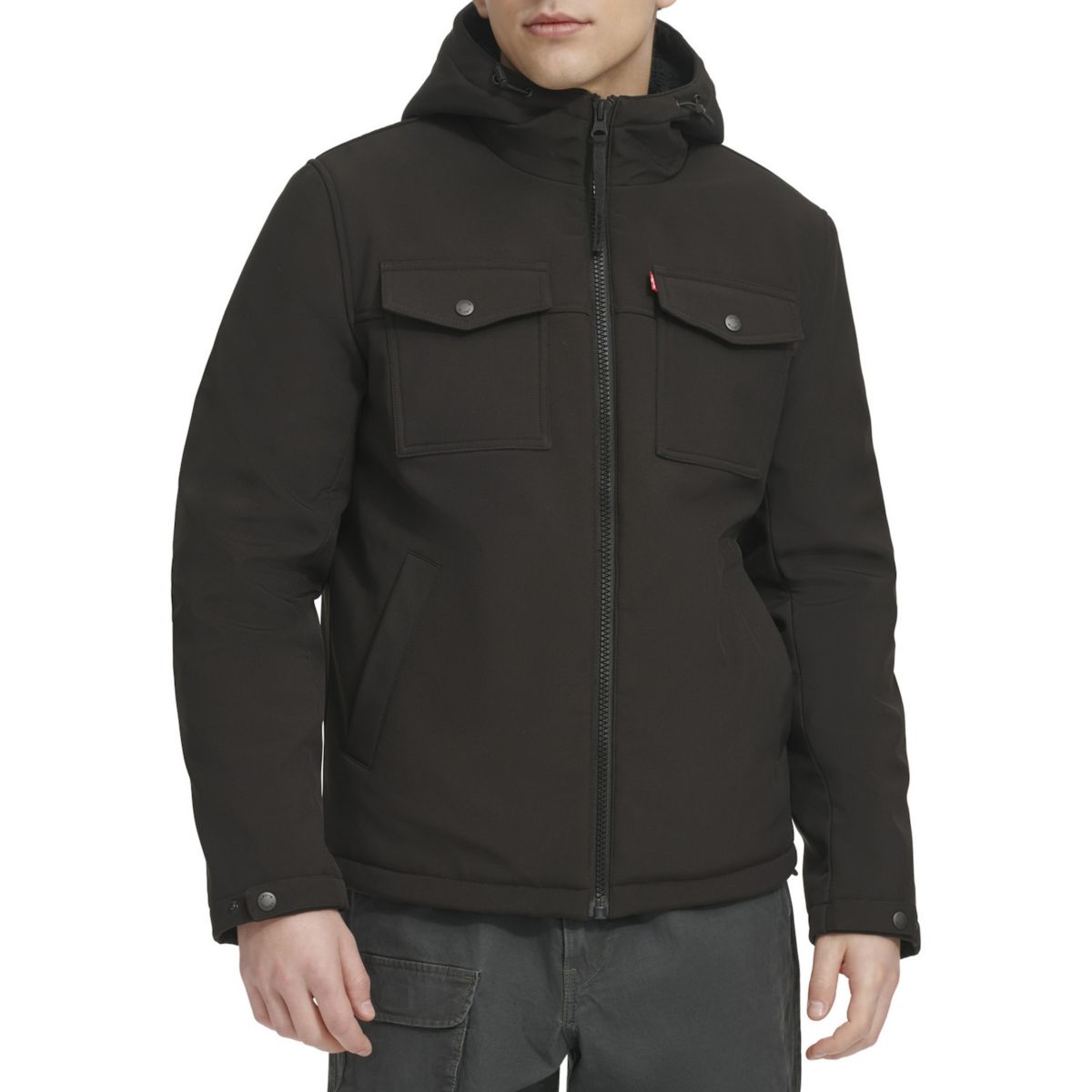 Men's Levi's® Soft Shell Sherpa Lined Hooded Storm Coat Levi's®