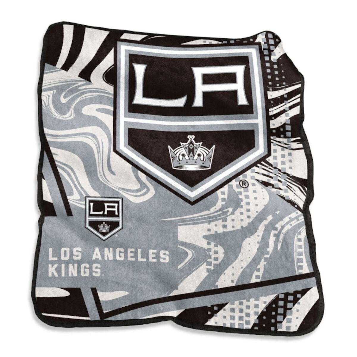 Los Angeles Kings 50&#34; x 60&#34; Swirl Raschel Throw Blanket Logo Brand